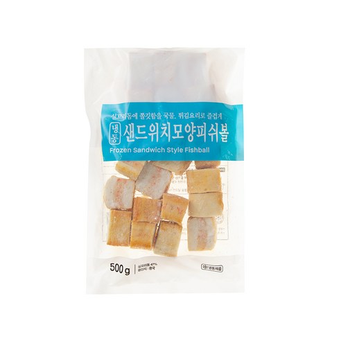 세미원 샌드위치모양 피쉬볼 (냉동), 500g, 1개