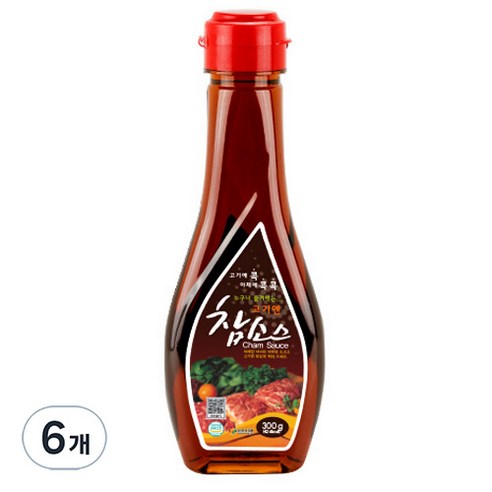 우리식품 고기엔 참소스, 300g, 6개