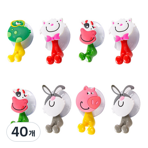 ABM 칫솔걸이, 색상랜덤, 40개