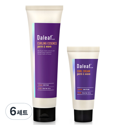 달리프 글램 컬링 에센스 150ml + 컬크림 30ml, 6세트