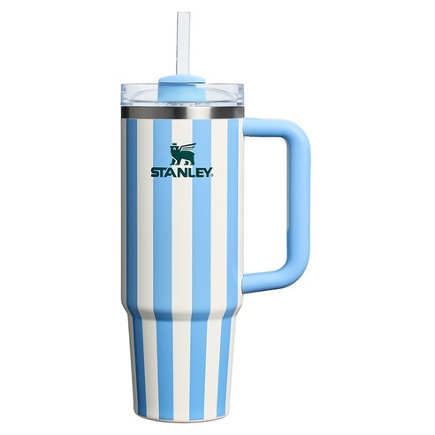 스탠리 퀜처 H2.0 플로우 스테이트 텀블러, 콘플라워블루스트라이프글로스, 887ml, 1개