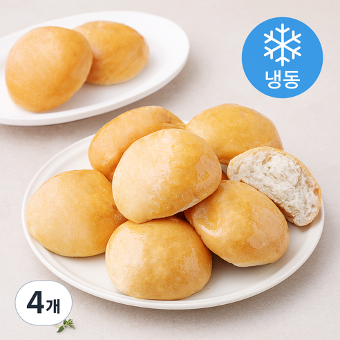 외계인방앗간 순쌀모닝빵 (냉동), 400g, 4개