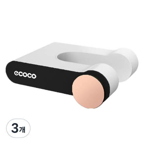 ecoco HappyEasy 무타공 욕실 헤어 드라이기 벽걸이 스몰 기본, 블랙, 3개