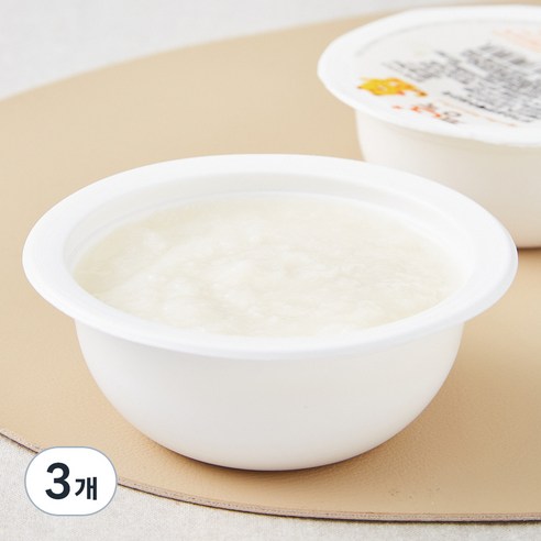 짱죽 초기 7개월 부터 묽은죽 이유식, 혼합맛(닭가슴살 / 양배추), 160g, 3개