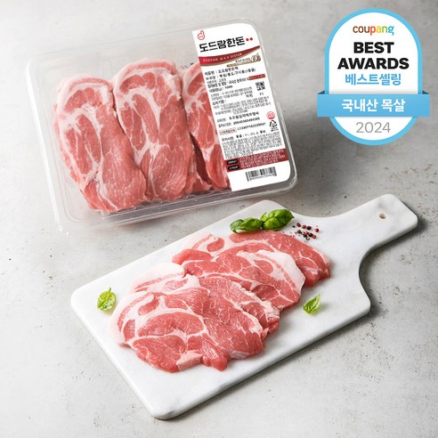 도드람 한돈 1등급 목심 구이용 (냉장), 1kg, 1개