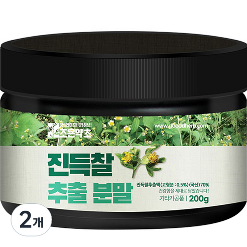 조은약초 진득찰 추출분말, 200g, 2개