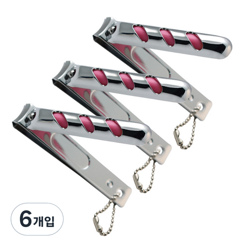 세븐스타 칼라판깎기 손톱깎이, 핑크, 6개