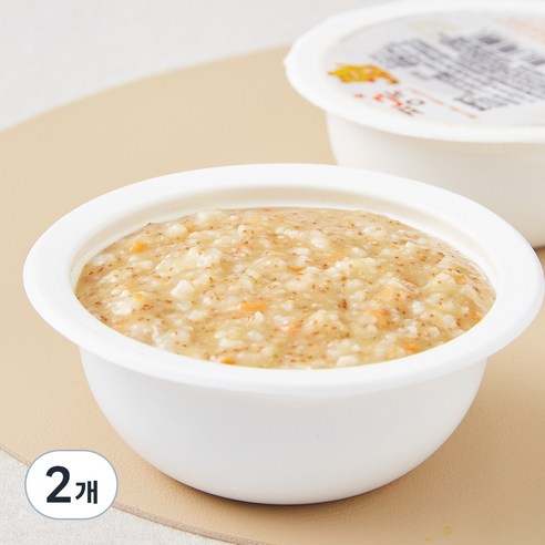 짱죽 중기 8개월 부터 이유식 죽, 혼합맛(한우 / 테프), 200g, 2개