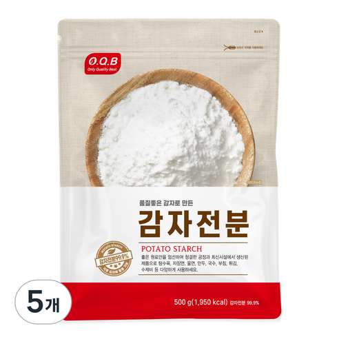 OQB 감자전분, 500g, 5개