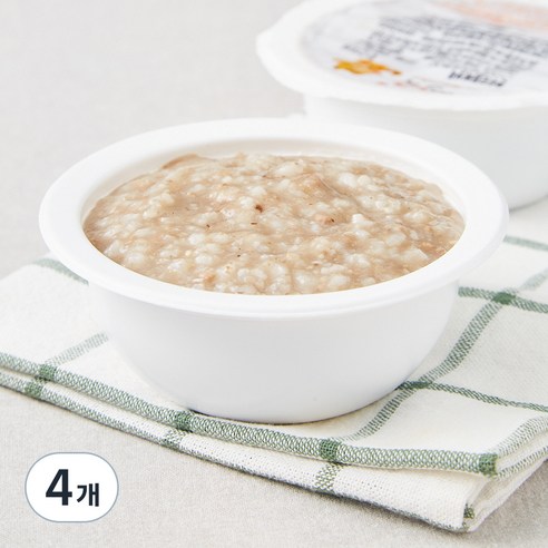 짱죽 중기 8개월 부터 이유식 죽, 혼합맛(한우 / 모듬버섯), 200g, 4개