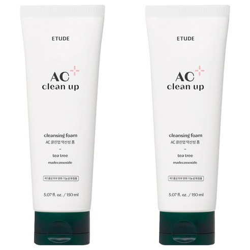 에뛰드 AC 클린업 약산성 폼, 150ml, 2개