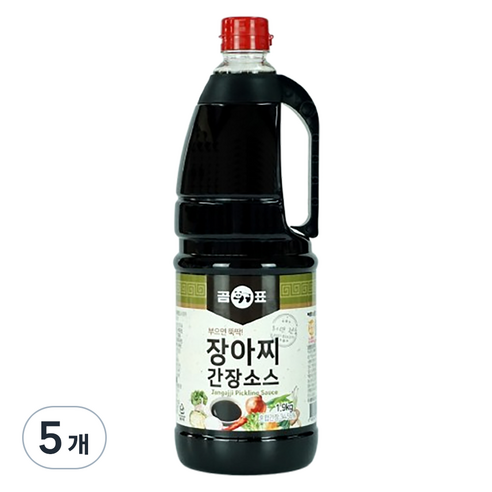 Gompyo 장아찌 간장소스, 1.9kg, 5개