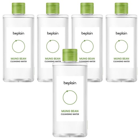 비플레인 녹두 클렌징 워터, 400ml, 5개