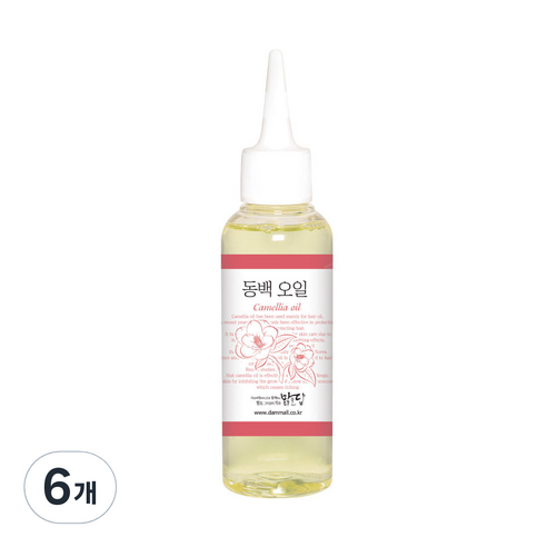 맑을담 동백 헤어오일, 100ml, 6개