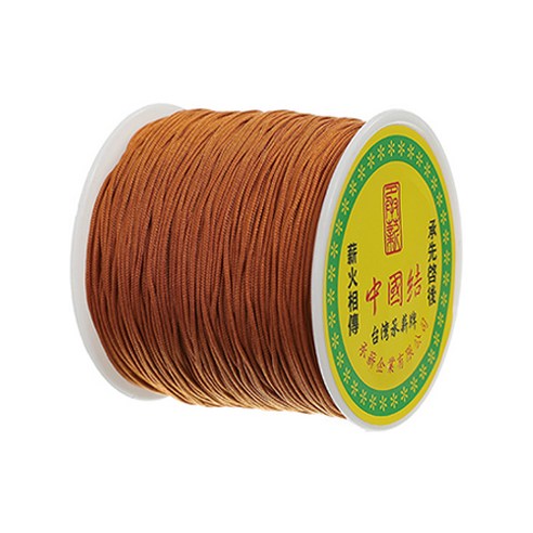 나일론 매듭실 실팔찌 만들기 0.8mm, Chocolate, 1개