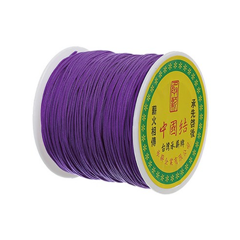 나일론 매듭실 실팔찌 만들기 0.8mm, Dark Violet, 1개