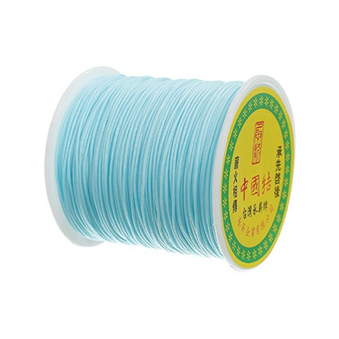 나일론 매듭실 실팔찌 만들기 0.8mm, Pale Turquoise, 1개