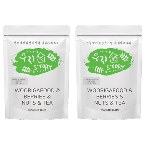 우리가스토리 볶은 팥 가루, 500g, 2개