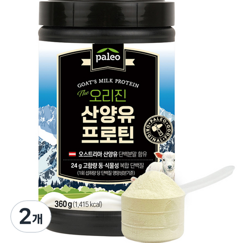 오리진 팔레오 산양유 프로틴 단백질 박군 초유, 360g, 2개