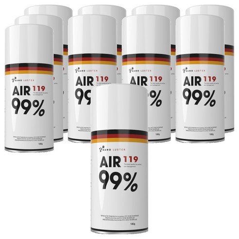 나노러스터 에어119 살균 탈취제 훈증캔, 180g, 10개