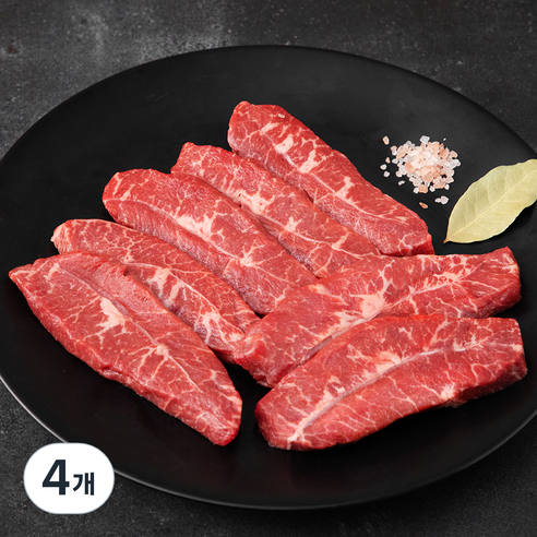 미국산 부채살 구이용 (냉장), 300g, 4개