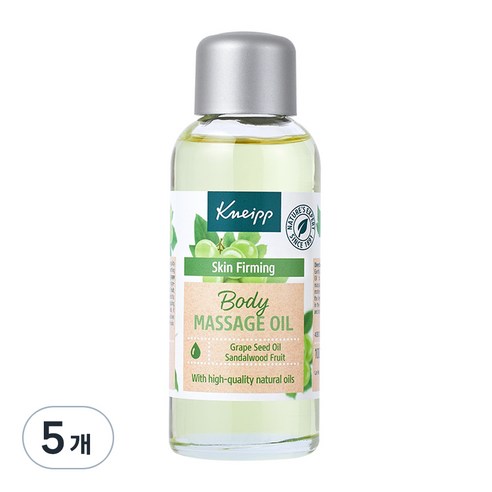 크나이프 스킨퍼밍 그레이프씨드 바디 마사지 오일, 100ml, 5개