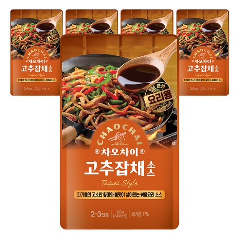 차오차이 고추잡채 소스, 100g, 5개