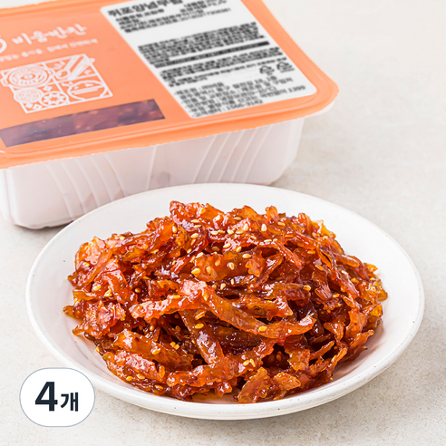 비움반찬 쥐포양념무침, 200g, 4개