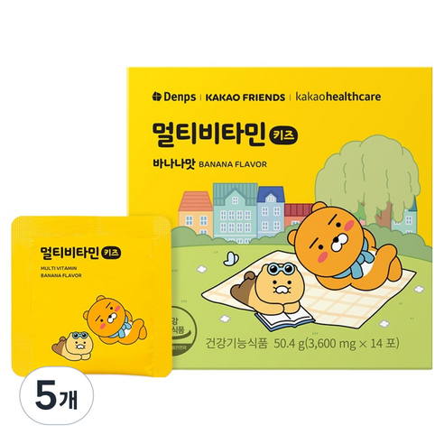 덴프스 카카오 멀티비타민 키즈 14p, 50.4g, 5개