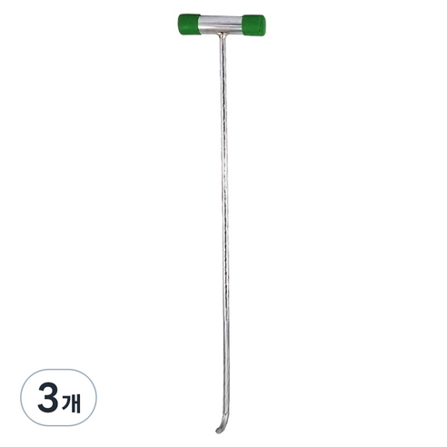 데일드 크롬도금 운반 이동 갈고리 T형, 3개
