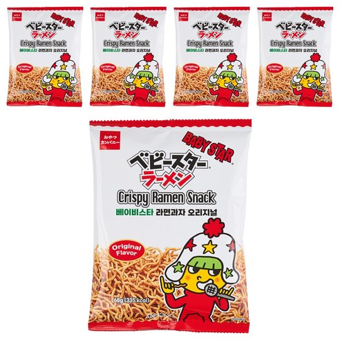 베이비스타 라면과자 오리지널, 68g, 5개