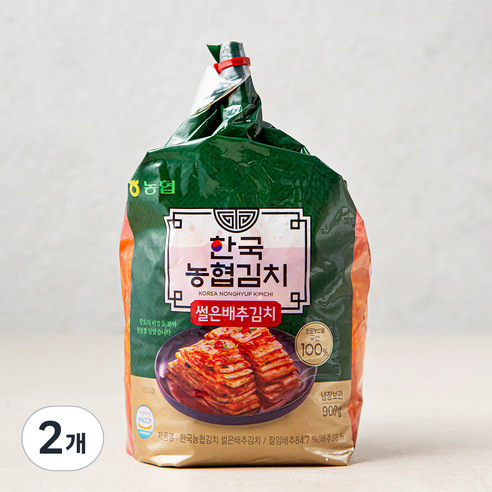 한국농협김치 썰은배추김치, 900g, 2개