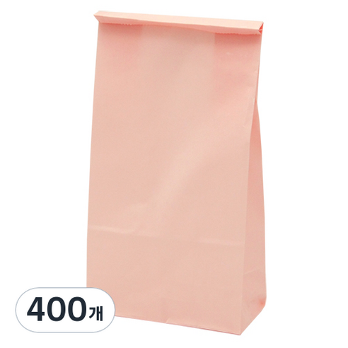도나앤데코 실키 종이봉투, 베이비핑크, 400개