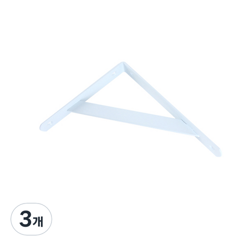 ZIO-BIZ 튼튼 벽 선반대 DIY 화이트, 3개