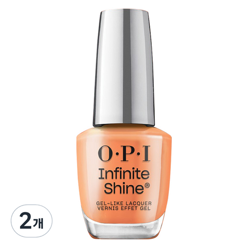 오피아이 인피니트 샤인 젤 라이크 매니큐어, ISL 117 Always within Peach, 15ml, 2개