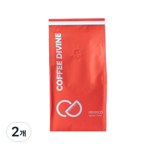 커피디바인 헤이즐넛블렌드 원두 분쇄커피, 500g, 2개, 커피메이커