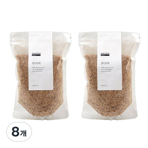나노클린화이트 제올라이트 실내탈취제, 1kg, 8개