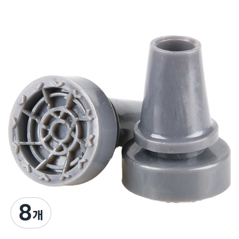 Dr.펠리스제이 목발 지팡이 리필 고무캡 패킹 22mm, C그레이, 8개