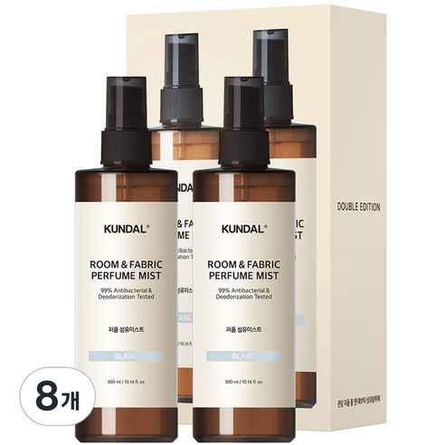 쿤달 퍼퓸 룸 앤 패브릭 섬유탈취제 블랑향, 300ml, 블랑, 8개
