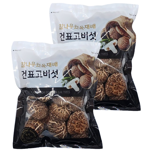 버섯꽃필때 건표고버섯동고, 100g, 2개