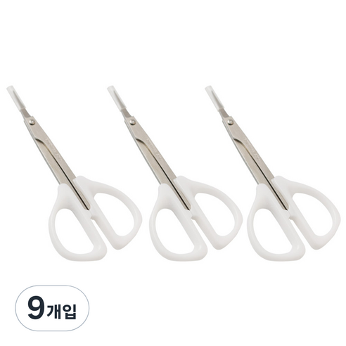 세븐스타 미용가위 7010, 화이트, 9개