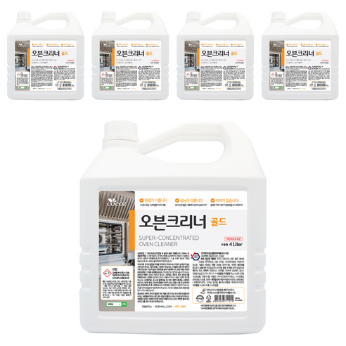 코코즈 오븐크리너 골드, 4L, 5개