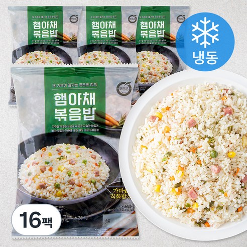 푸르온 햄야채 볶음밥 (냉동), 270g, 16팩