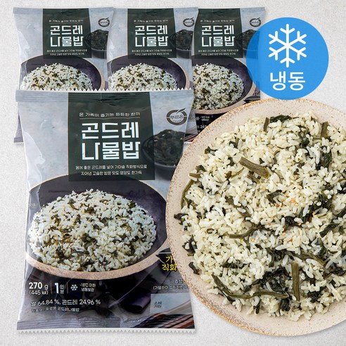 푸르온 곤드레 나물밥 (냉동), 270g, 4팩 가지1kg