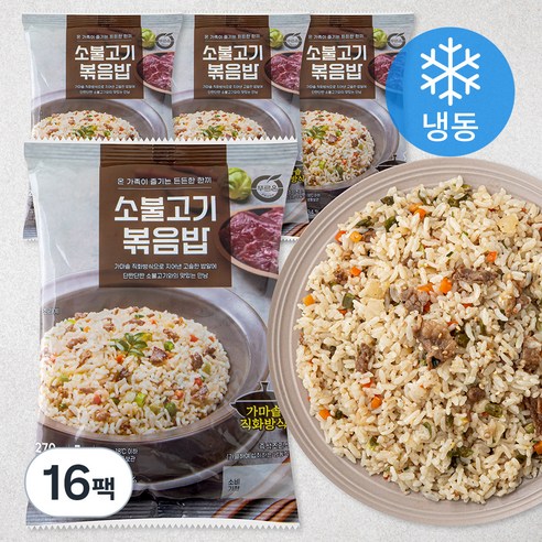 푸르온 소불고기 볶음밥 (냉동), 270g, 16팩