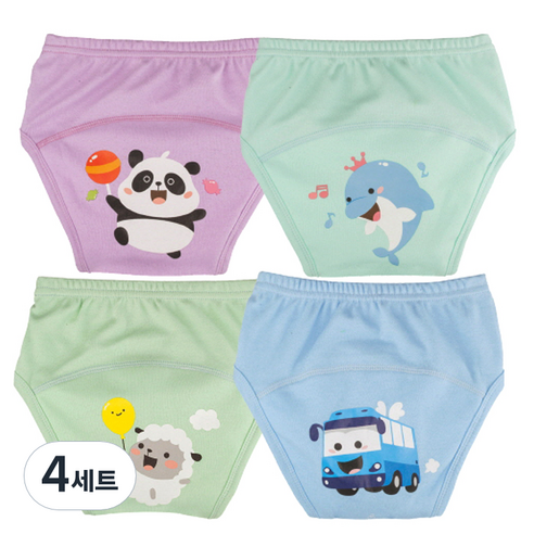 아가짱 프랜들리 배변훈련팬티 4p세트, A, 4세트