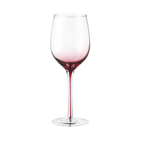 메종오브제 시에르 그라데이션 크리스탈 화이트 와인잔 핑크, 340ml, 1개