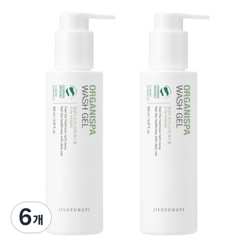 질경이 오가니스파 워시 젤 여성청결제, 150ml, 6개