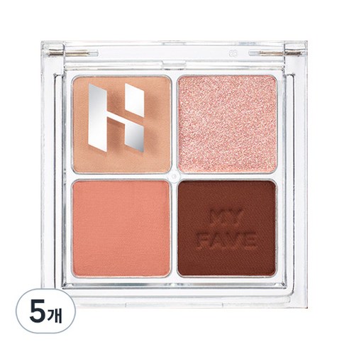 홀리카홀리카 마이 페이브 아이섀도우 팔레트 6.5g, 5개, 03 로즐리