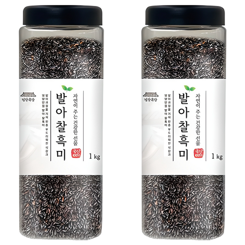건강곡간 발아찰흑미, 1kg, 2개